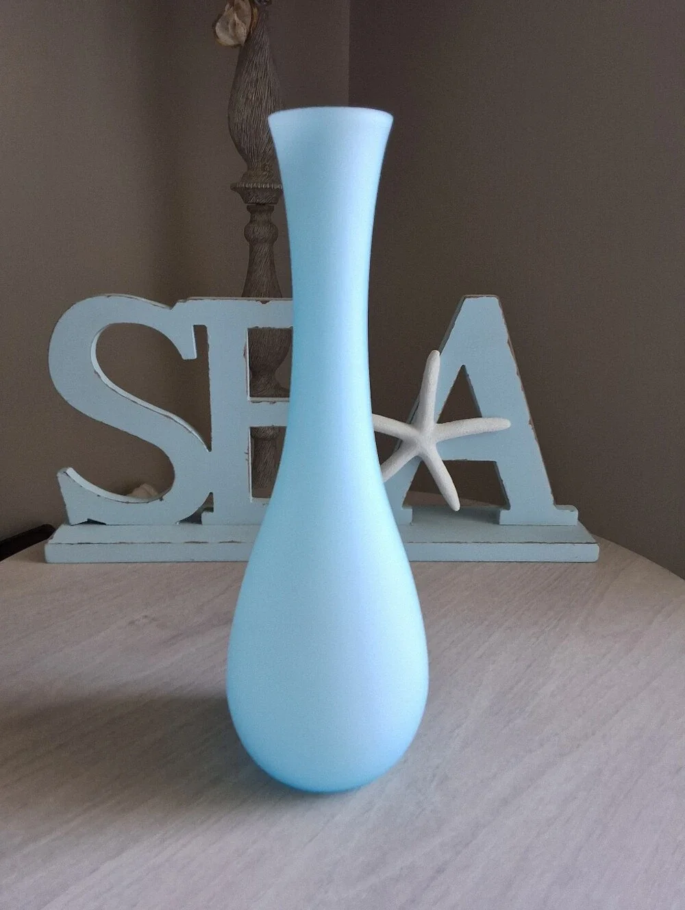 Set of 4 Vintage Pottery Barn Bud Vases Frosted Glass Handblown - New